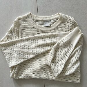 Varley Krensgaw Cotton Knit Sweatshirt S